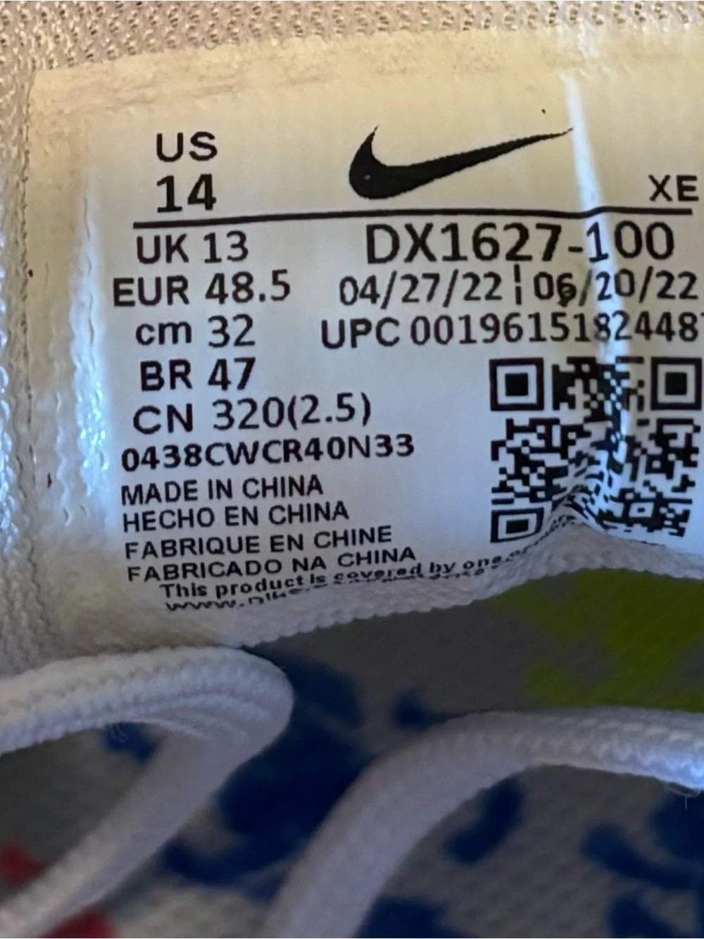 Nike Air Zoom Pegasus 39 RPM White Volt Racer Blue